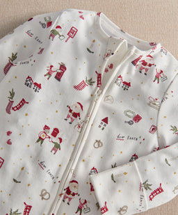 Mamas & Papas All-in-Ones & Bodysuits Christmas Santa Print All In One