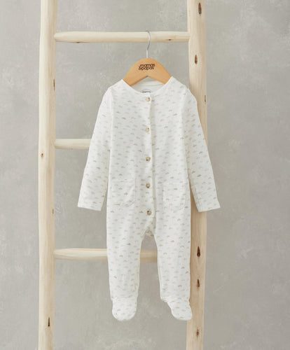 Mamas & Papas All-in-Ones & Bodysuits Cloud All In One Sleepsuit - White