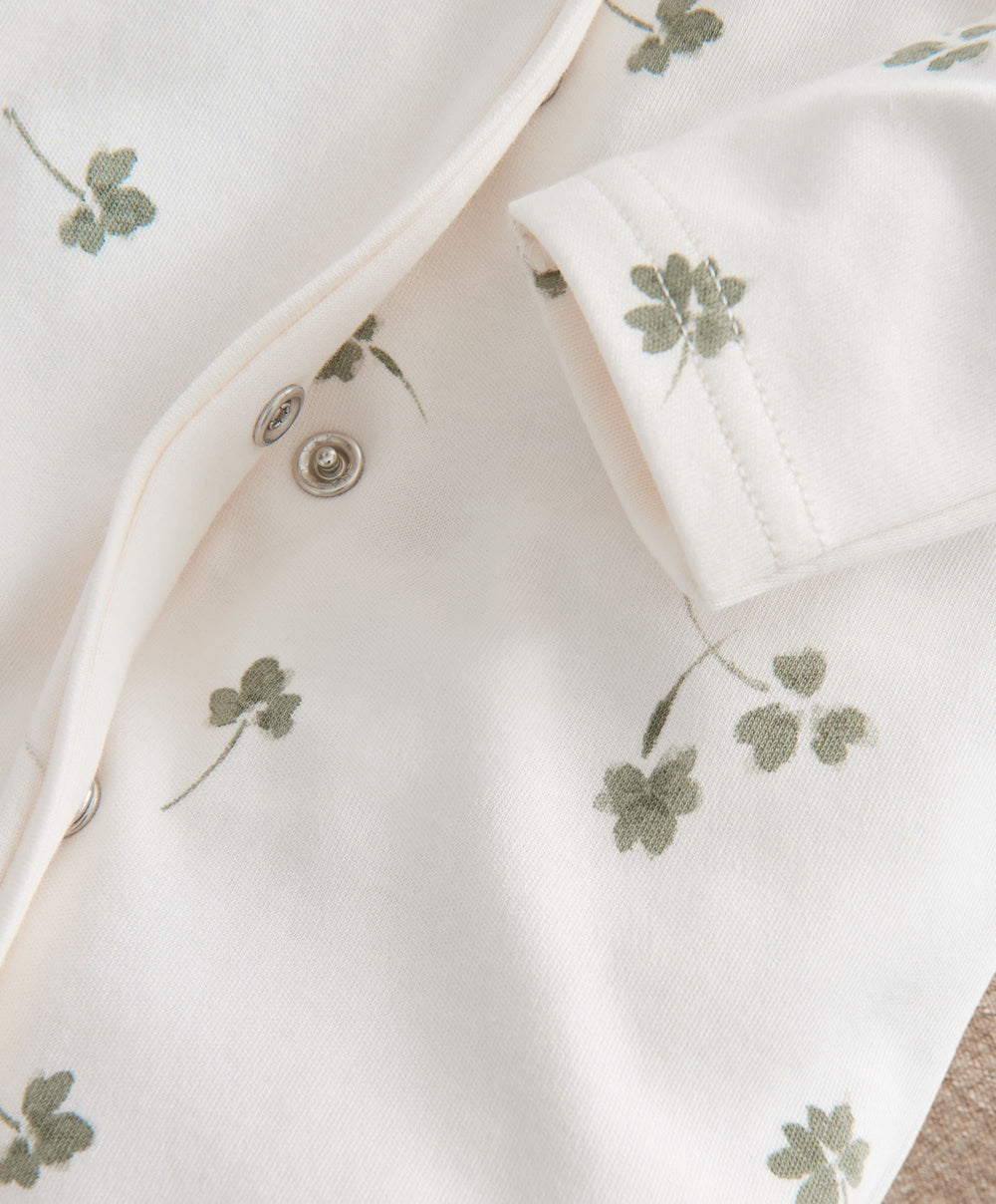 Mamas &amp; Papas All-in-Ones &amp; Bodysuits Clover Print All In One