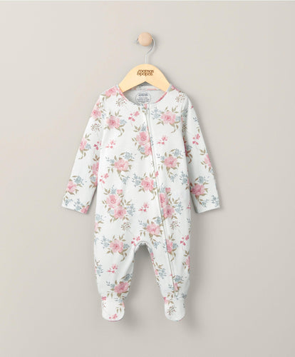 Mamas & Papas All-in-Ones & Bodysuits Floral Sleepsuit - Pink