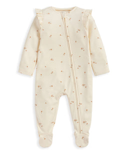 Mamas & Papas All-in-Ones & Bodysuits Floral Zip Sleepsuit