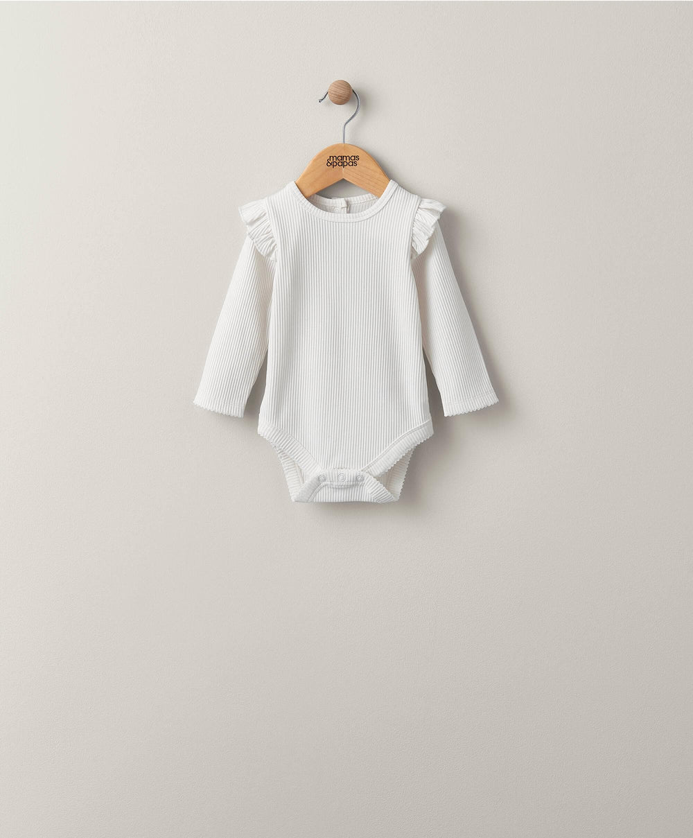 Mamas &amp; Papas All-in-Ones &amp; Bodysuits Frill Jersey Bodysuit