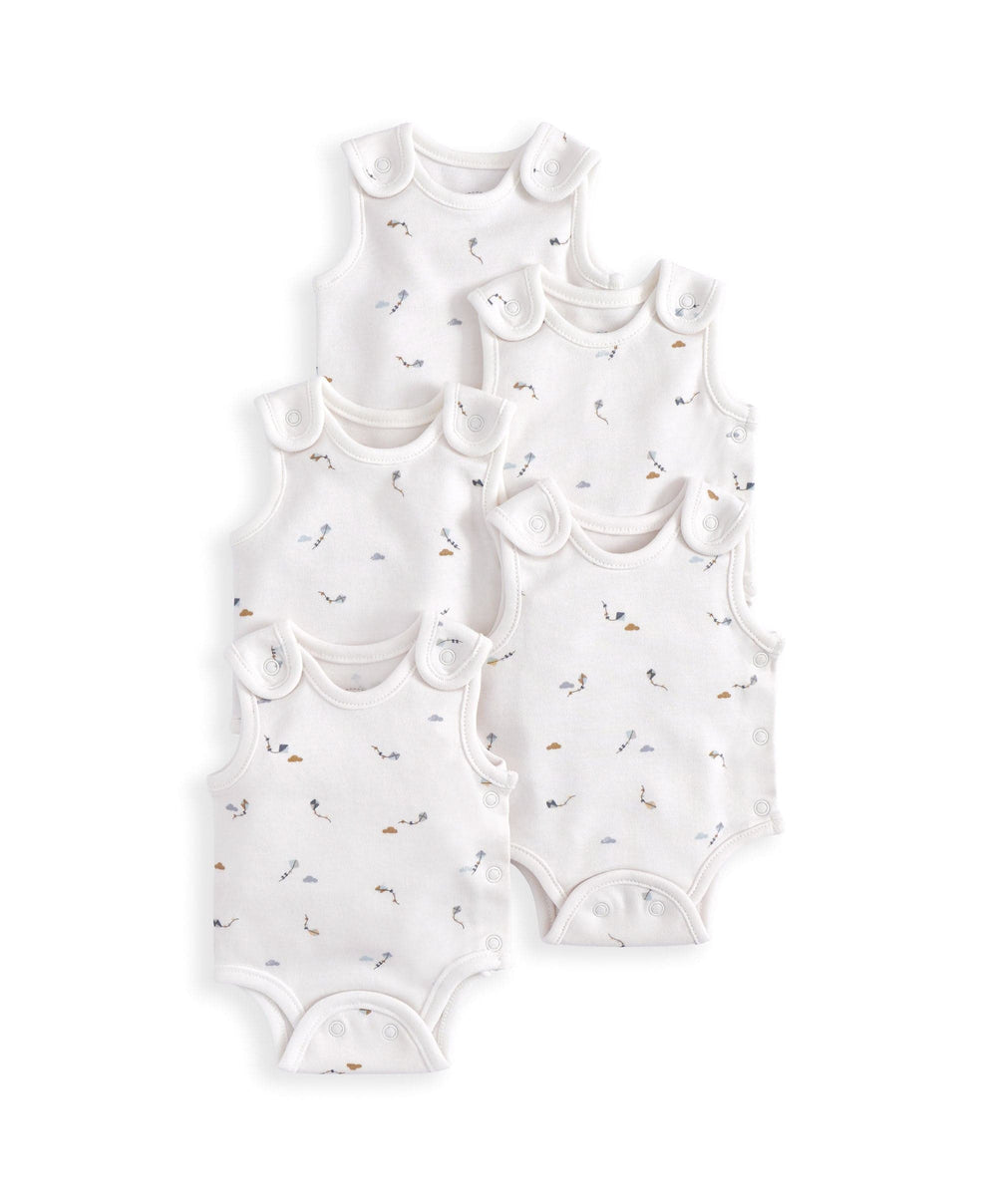 Mamas &amp; Papas All-in-Ones &amp; Bodysuits Kites Premature Bodysuits (Pack of 5)