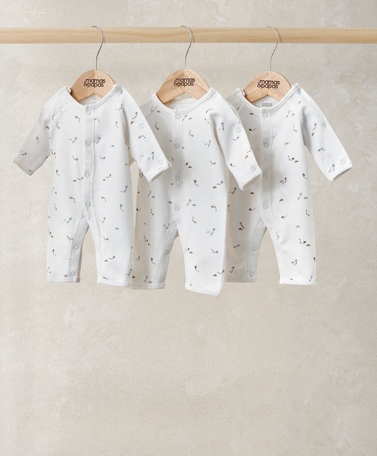 Mamas & Papas All-in-Ones & Bodysuits Kites Premature Rompers (Pack of 3)