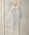 Mamas & Papas All-in-Ones & Bodysuits Knitted All in One & Hat  - White