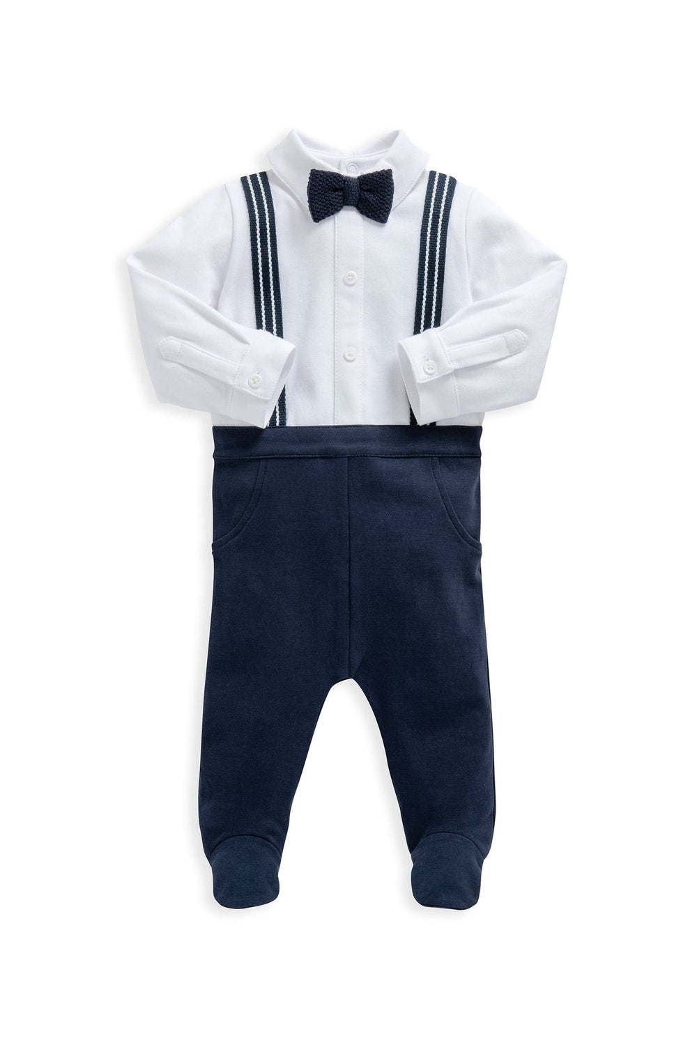 Mamas &amp; Papas All-in-Ones &amp; Bodysuits Mock Brace Jersey All-In-One