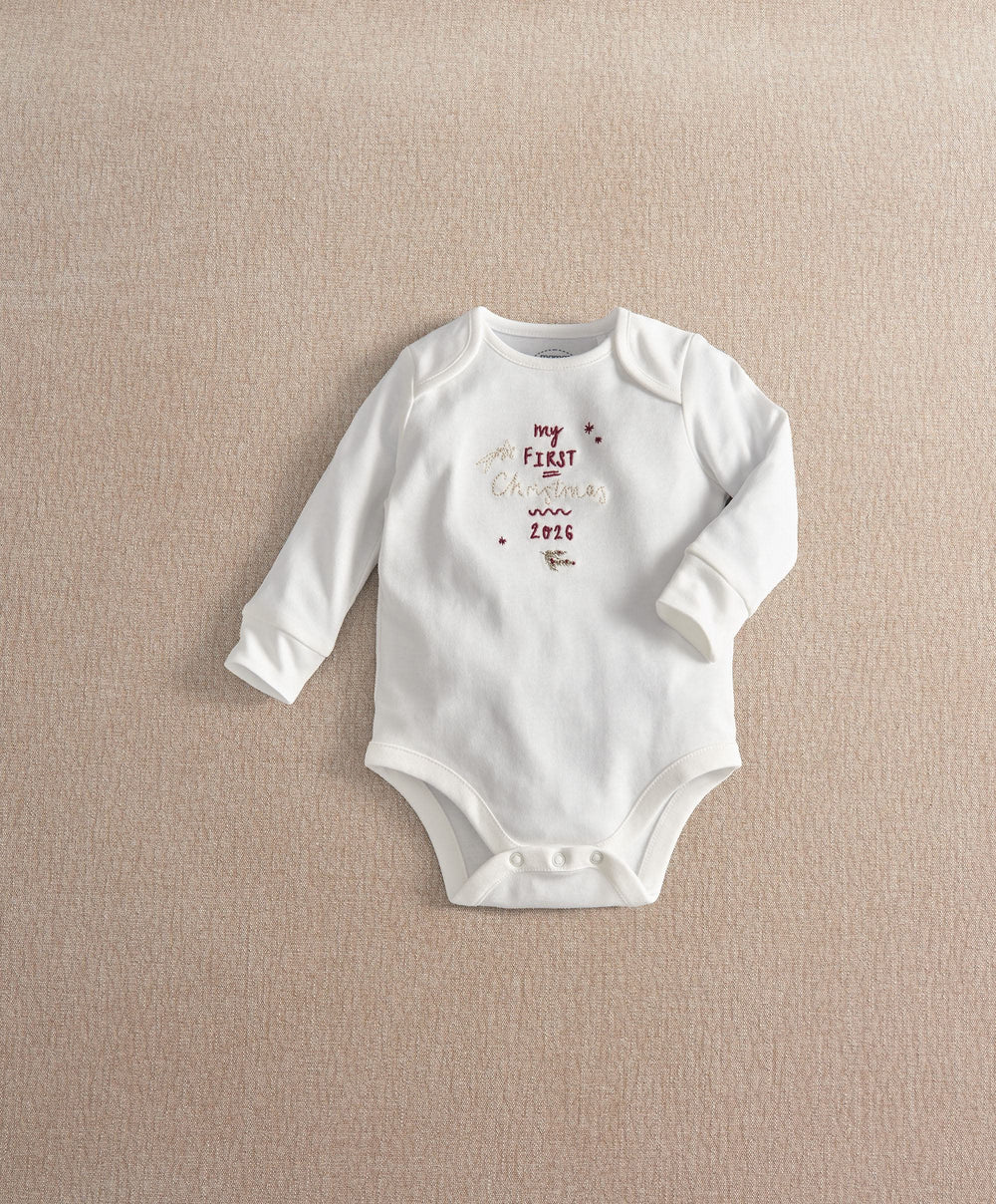 Mamas &amp; Papas All-in-Ones &amp; Bodysuits My First Christmas Bodysuit