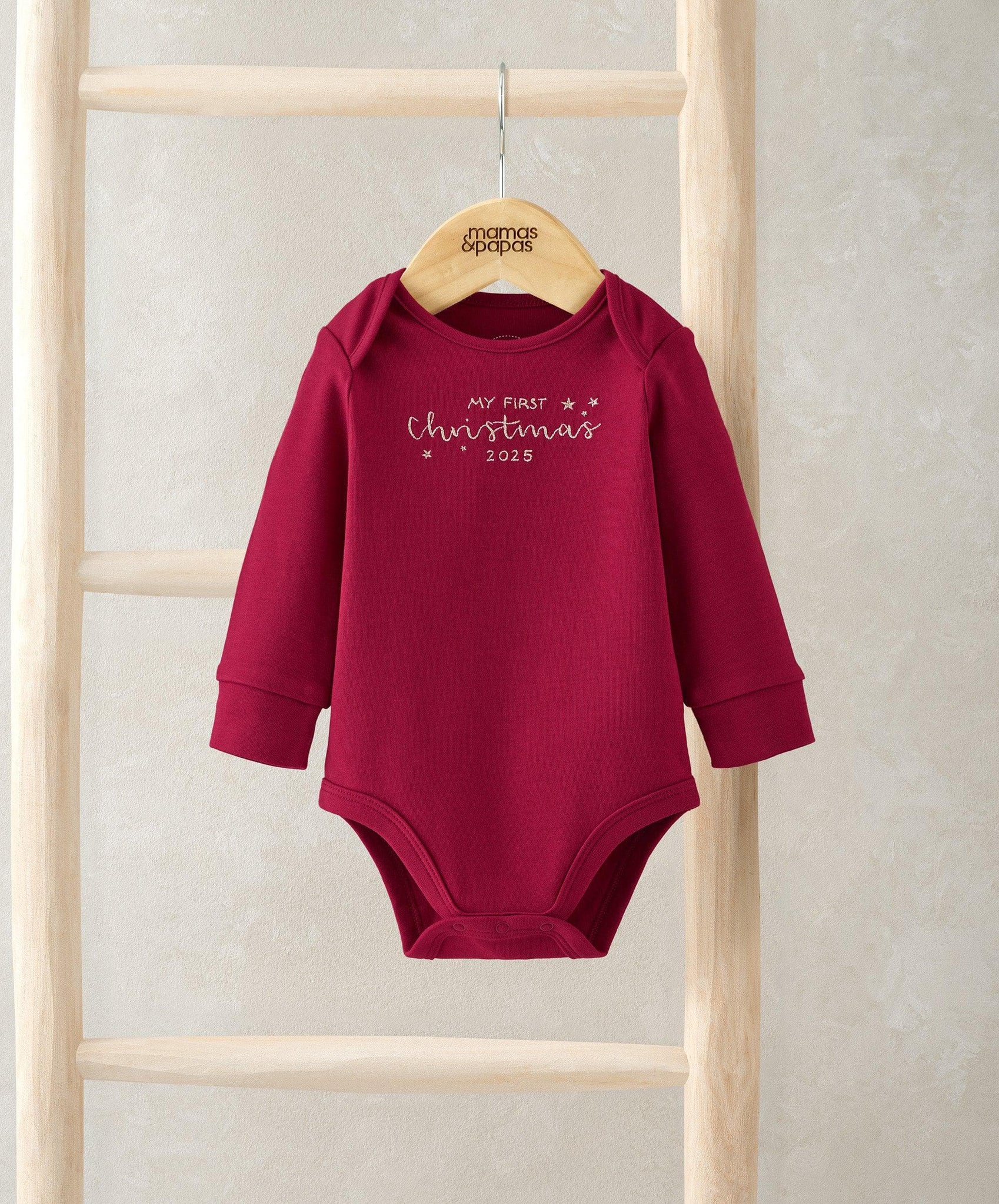 My First Christmas Red Bodysuit – Mamas Papas UK