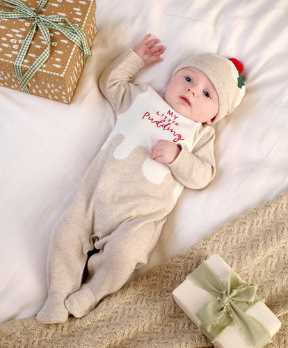 Mamas & Papas All-in-Ones & Bodysuits My Little Pudding Christmas All in One