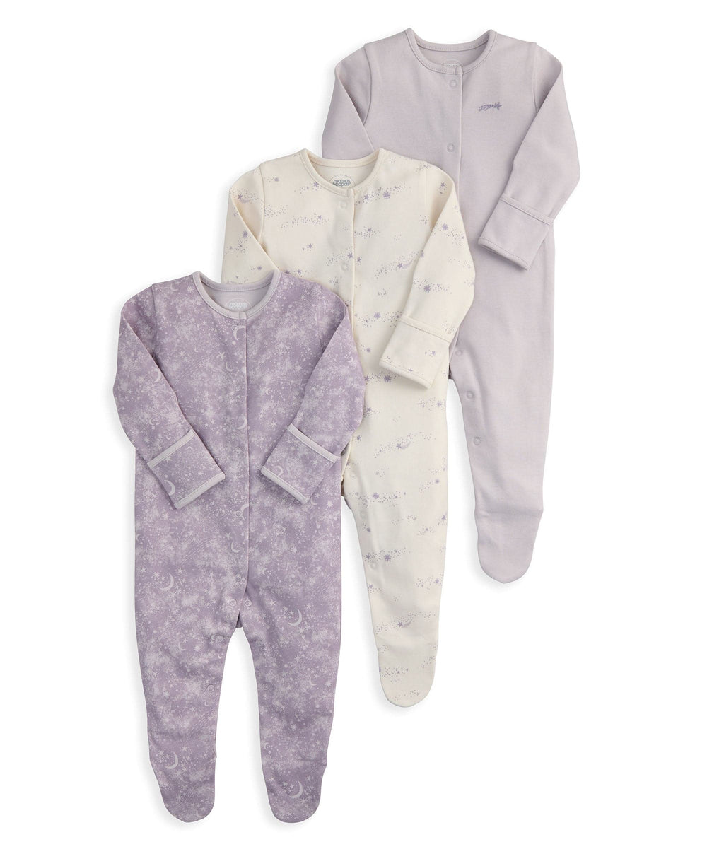 Mamas &amp; Papas All-in-Ones &amp; Bodysuits Mystical Stargazing Sleepsuits (Pack of 3)