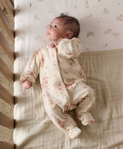 Mamas & Papas All-in-Ones & Bodysuits Neutral Floral All In One - Cream
