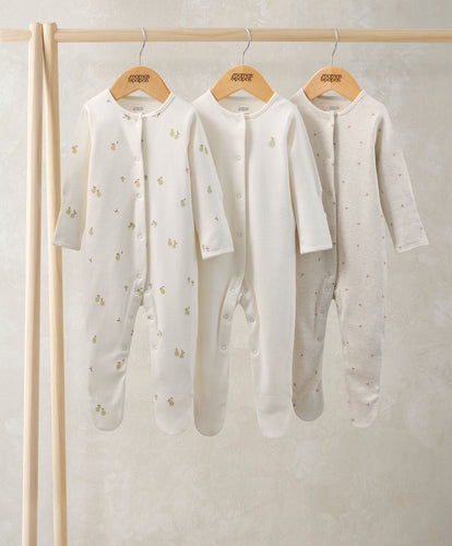 Mamas & Papas All-in-Ones & Bodysuits Pears Sleepsuits (Pack of 3)
