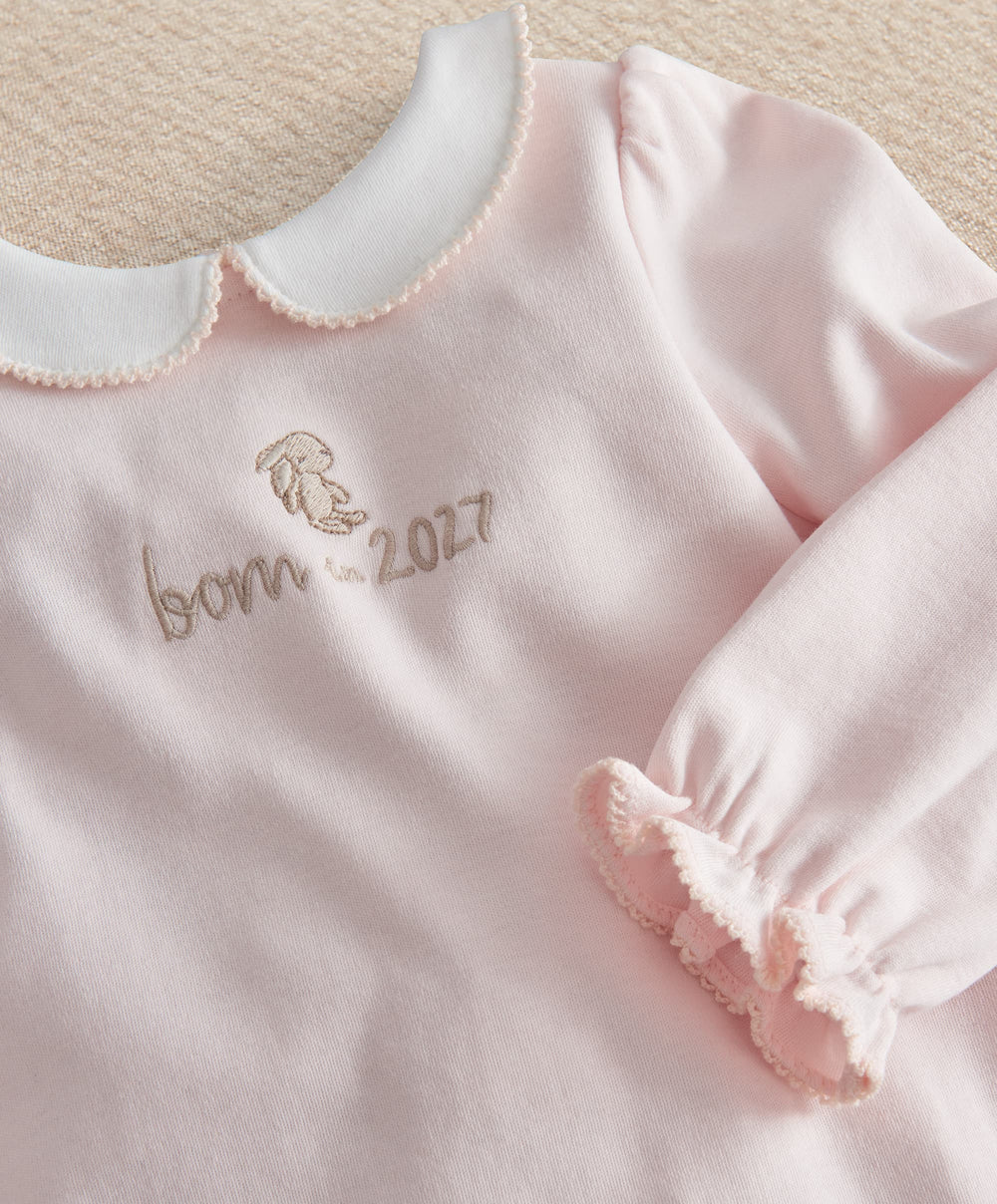 Mamas &amp; Papas All-in-Ones &amp; Bodysuits Pink Born In 2027 All In One