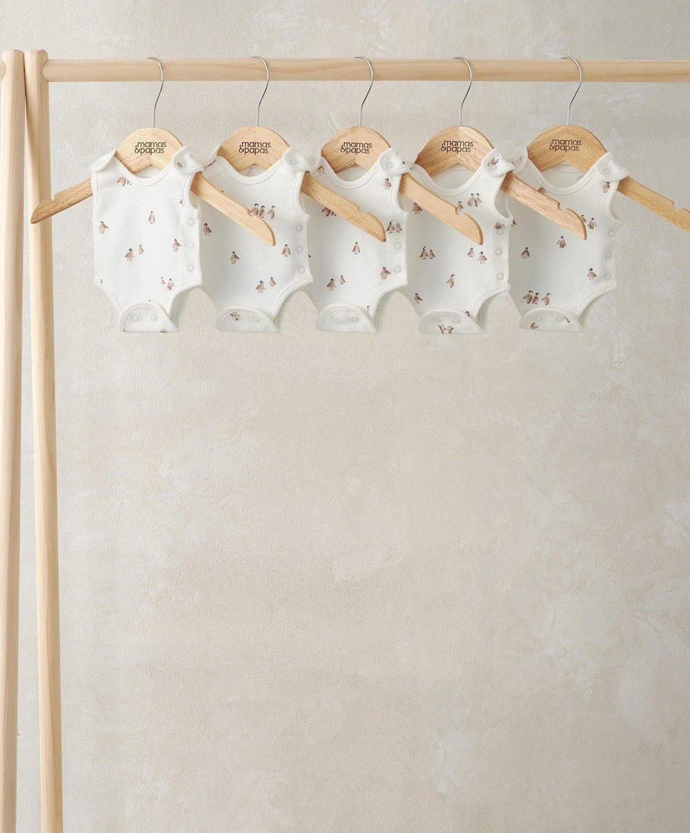Mamas &amp; Papas All-in-Ones &amp; Bodysuits Premature Baby Penguin Bodysuits (Pack of 5)