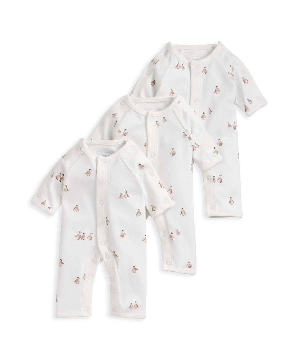 Mamas &amp; Papas All-in-Ones &amp; Bodysuits Premature Baby Stork Rompers (Pack of 3)