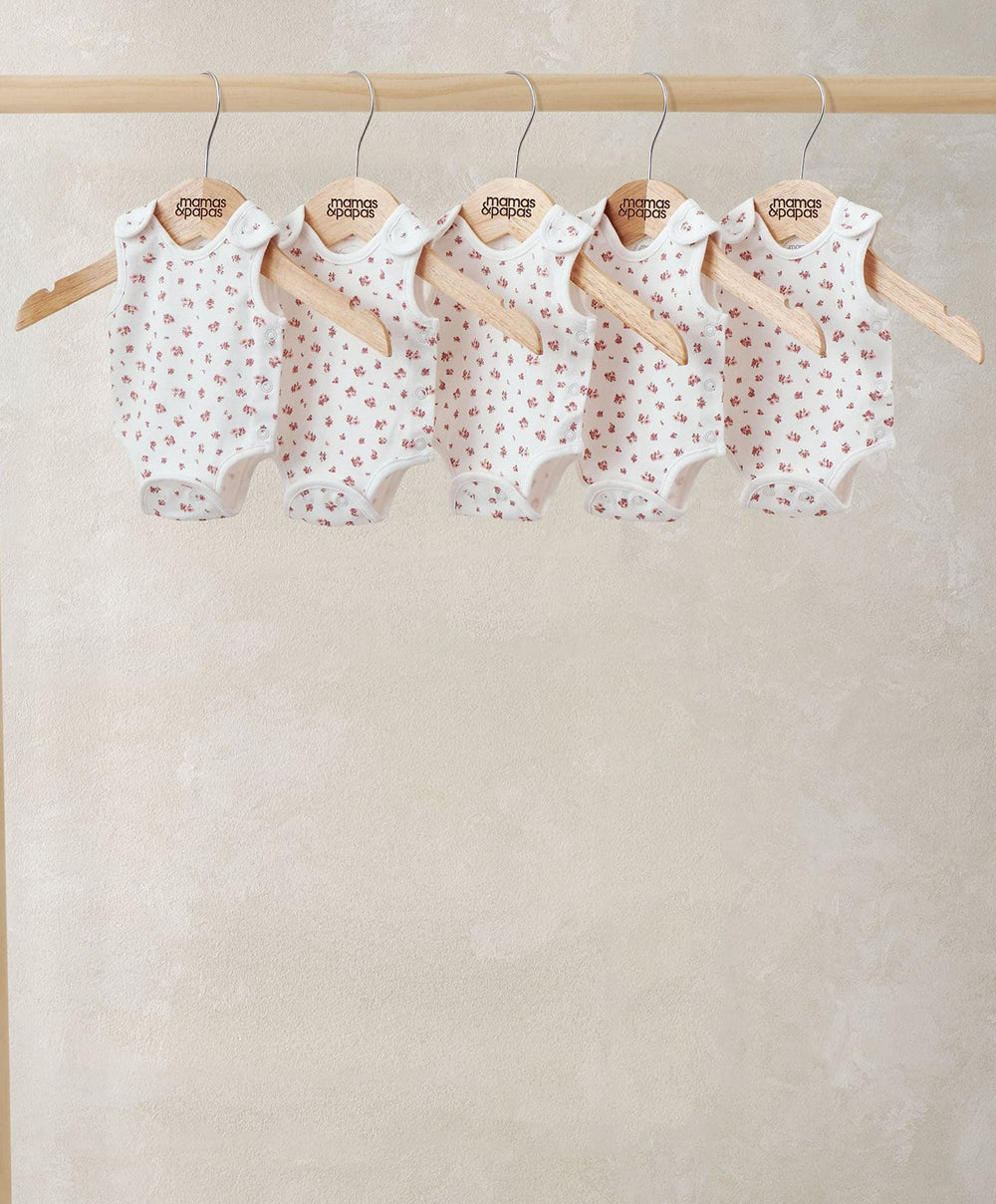 Mamas &amp; Papas All-in-Ones &amp; Bodysuits Rose Premature Bodysuits (Pack of 5)