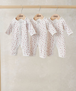 Mamas & Papas All-in-Ones & Bodysuits Rose Premature Rompers (Pack of 3)