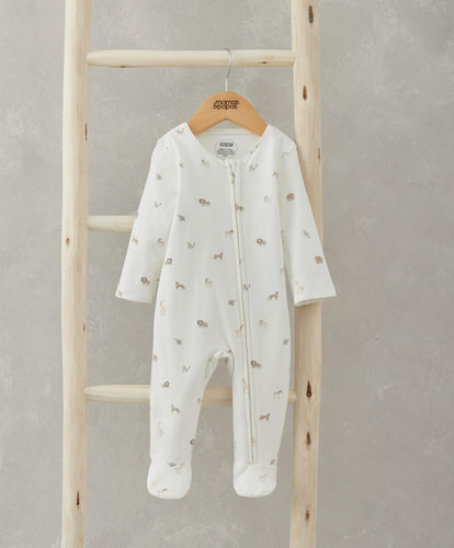 Mamas & Papas All-in-Ones & Bodysuits Safari Asymmetric Zip All-in-One