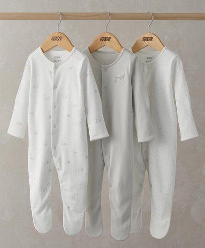 Mamas & Papas All-in-Ones & Bodysuits Stork Sleepsuits (Set of 3)