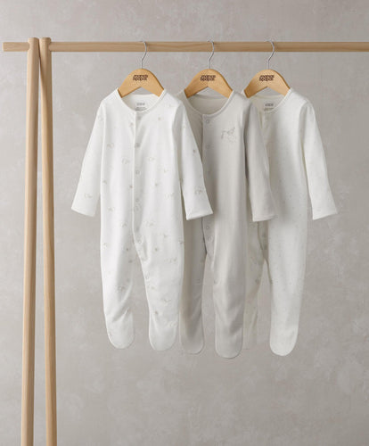 Mamas & Papas All-in-Ones & Bodysuits Stork Sleepsuits (Set of 3)