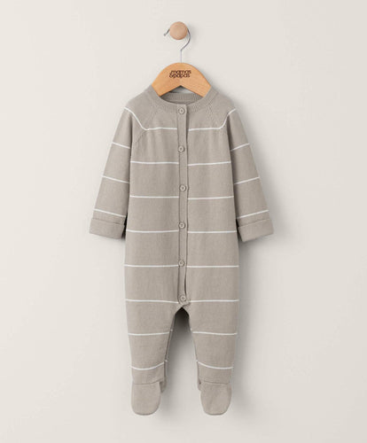 Mamas & Papas All-in-Ones & Bodysuits Stripe Knitted Wrap Over All in One