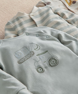 Mamas & Papas All-in-Ones & Bodysuits Transport Sleepsuits (Pack of 3)