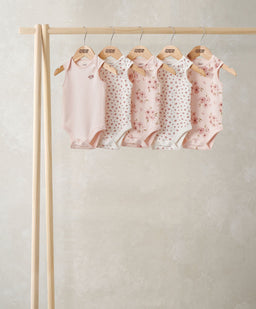 Mamas & Papas All-in-Ones & Bodysuits Watercolour Short-Sleeved Bodysuits (Pack of 5)