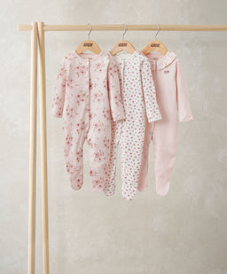 Mamas & Papas All-in-Ones & Bodysuits Watercolour Sleepsuits (Pack of 3)