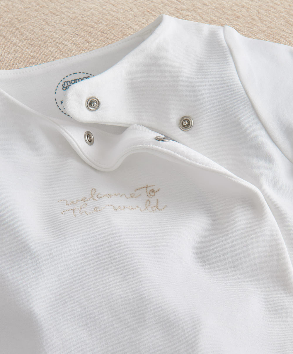Mamas &amp; Papas All-in-Ones &amp; Bodysuits Welcome To The World All In One