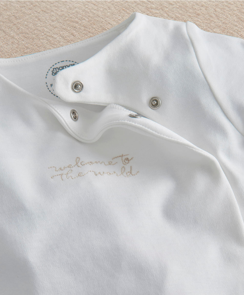 Mamas &amp; Papas All-in-Ones &amp; Bodysuits Welcome To The World All In One