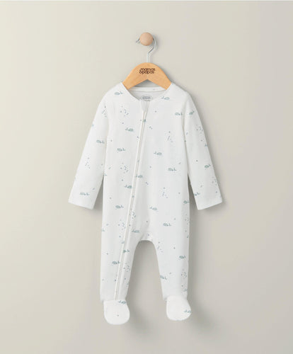 Mamas & Papas All-in-Ones & Bodysuits Whale Sleepsuit - White