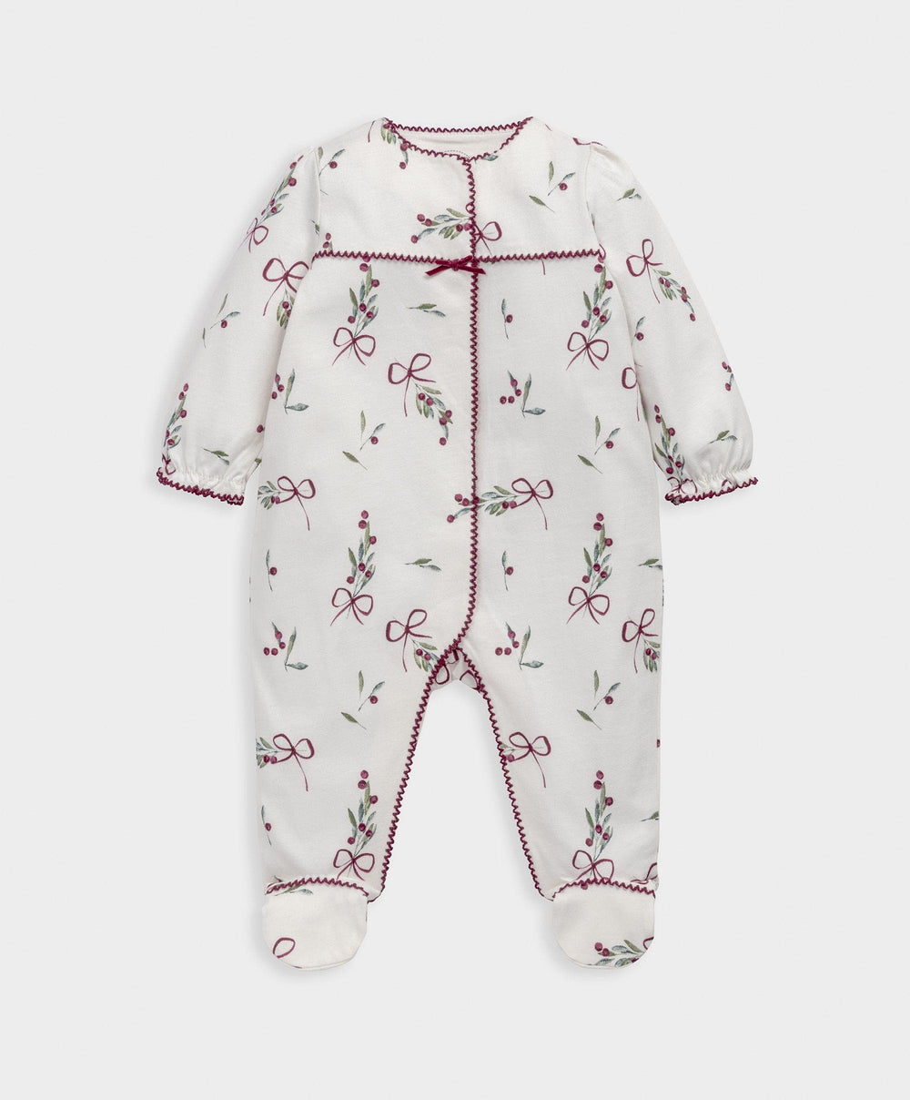 Mamas &amp; Papas All-in-Ones &amp; Bodysuits Winter Berry Christmas All in One