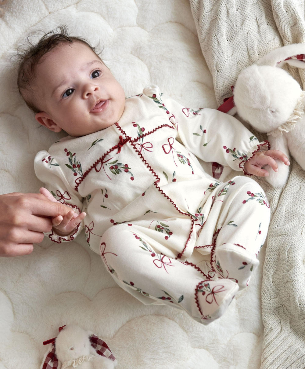 Mamas &amp; Papas All-in-Ones &amp; Bodysuits Winter Berry Christmas All in One