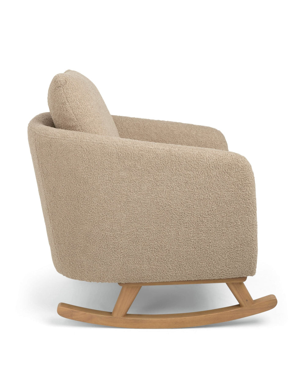 Mamas &amp; Papas Alma Nursing Chair &amp; Stool - Fawn Boucle