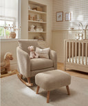 Mamas & Papas Alma Nursing Chair & Stool - Fawn Boucle