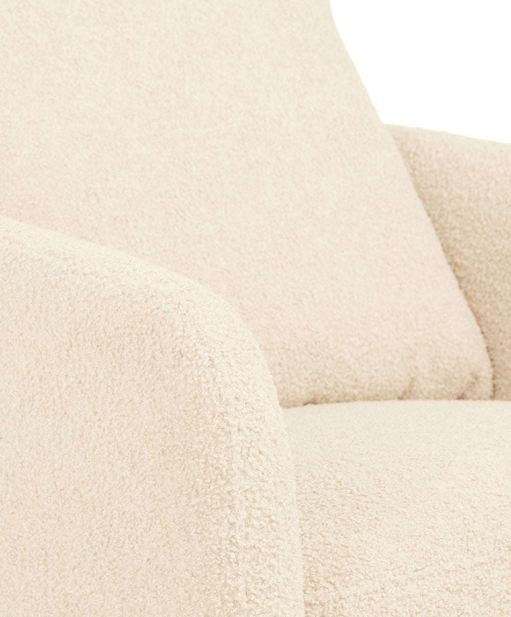 Mamas &amp; Papas Alma Nursing Chair &amp; Stool - Off White Boucle