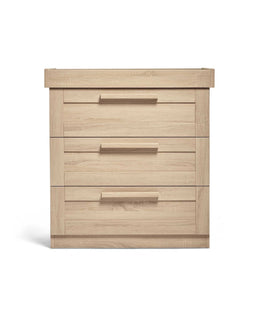 Mamas & Papas Atlas Nursery Furniture Set & Essential Airflow Pocket Spring Cotbed Mattress Bundle - Light Oak