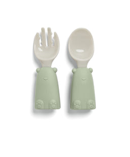 Mamas & Papas Baby Weaning First Mealtime Silicone Set - Kiwi