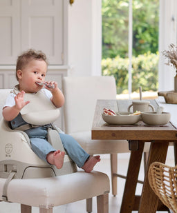 Mamas & Papas Baby Weaning First Mealtime Silicone Set – Truffle