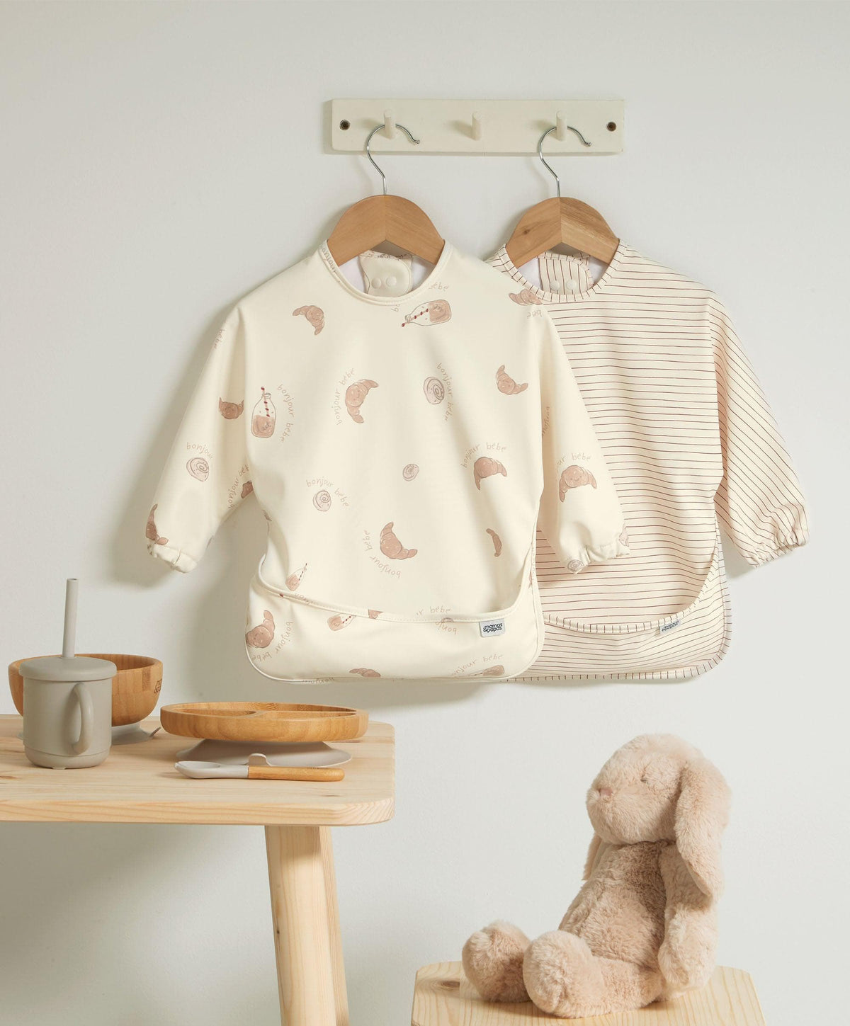 Mamas & Papas Baby Weaning Long-sleeved Bibs (2 Pack) – Bonjour Bebe