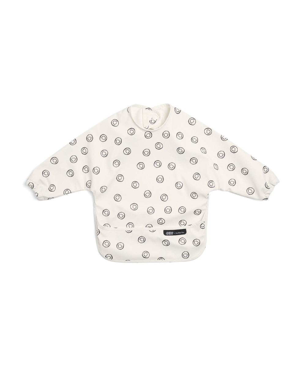 Mamas &amp; Papas Baby Weaning Mamas &amp; Papas X Another Fox 2PK Long Sleeved Bibs - Faces/Cheetah Spot