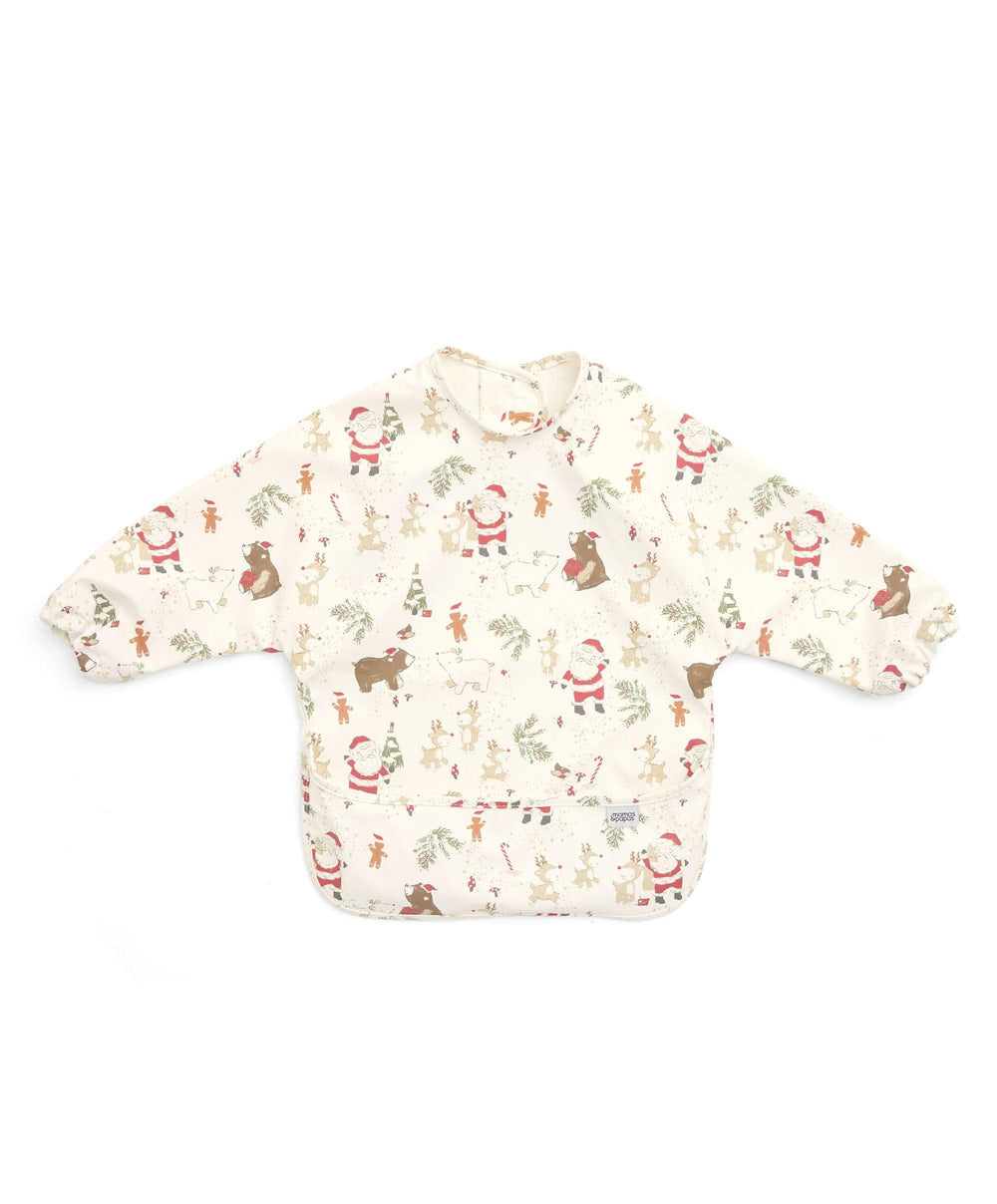 Mamas &amp; Papas Baby Weaning Santa &amp; Friends Long Sleeved Bibs Pack of 2