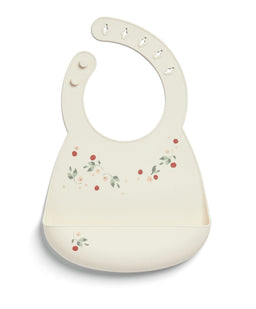 Mamas & Papas Baby Weaning Silicone Bibs (2 Pack) – Floral Berry
