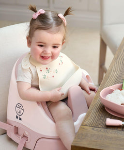 Mamas & Papas Baby Weaning Silicone Bibs (2 Pack) – Floral Berry