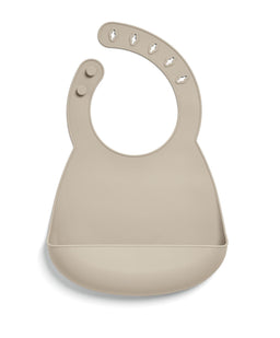 Mamas & Papas Baby Weaning Silicone Bibs (2 Pack) – Neutral Speckle