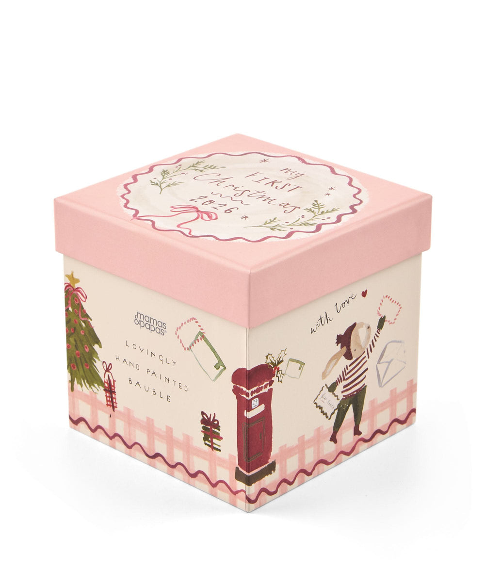Mamas &amp; Papas Baubles Glass Bauble 2026 - Pink