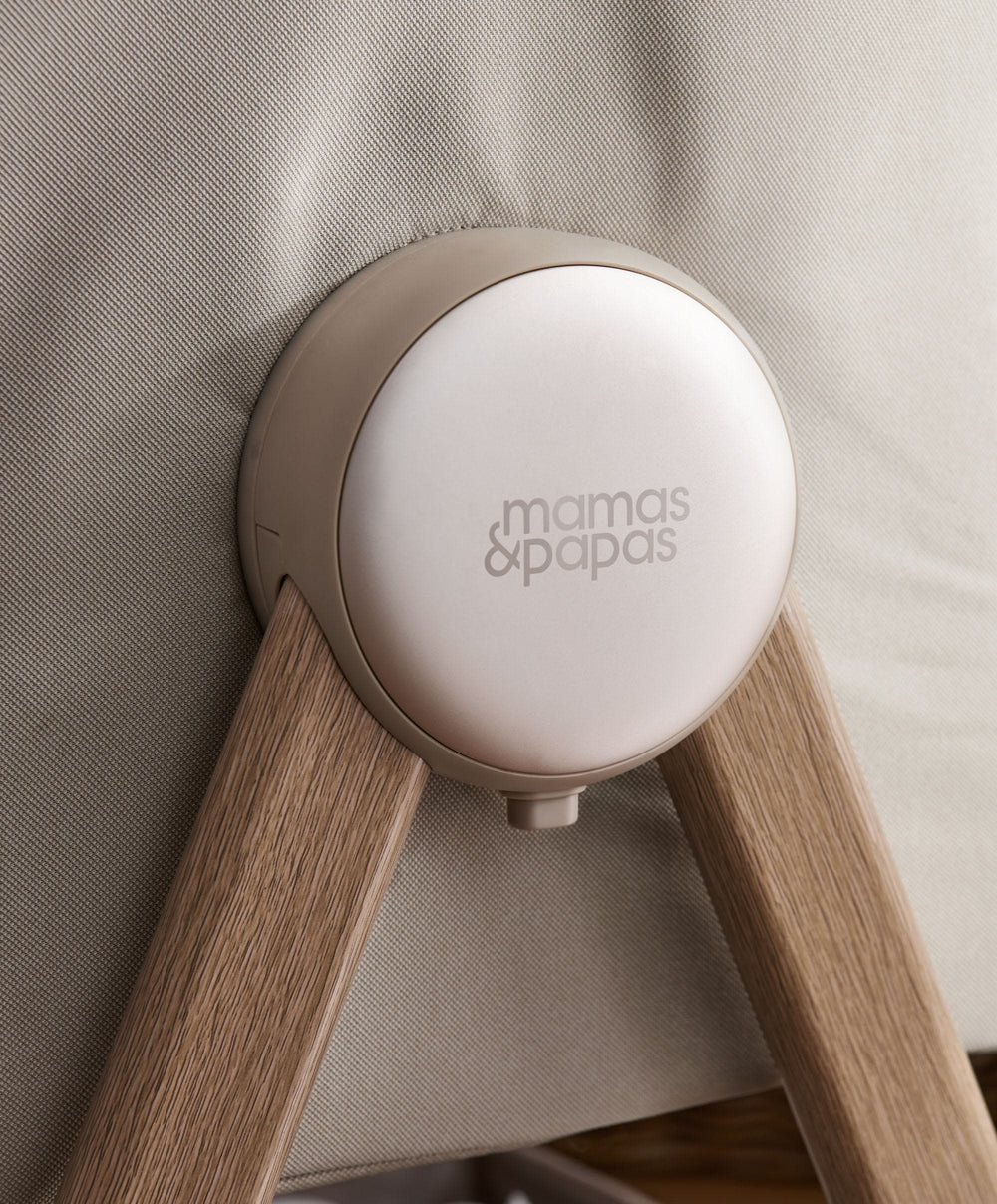 Mamas &amp; Papas Bedside Sleeping Lua 2 Bedside Crib - Mocha