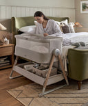 Mamas & Papas Bedside Sleeping Lua 2 Bedside Crib - Mocha