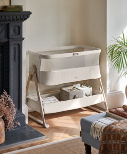 Mamas & Papas Bedside Sleeping Lua 2 Bedside Crib - Sand