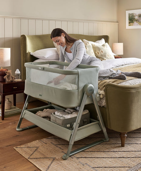 Lua 2 Bedside Crib - Thyme